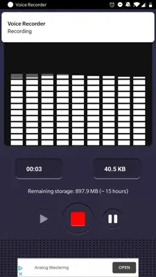 Voice Recorder android App screenshot 3